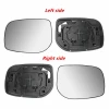 Car Rear View Side Wing Mirror Glass Silver Nonheated &amp; Base Fit For Toyota Yaris 2006-2009 Door RearView Mirror