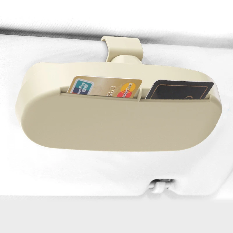 Car sunshade sunglass ticket box eyeglass clip multifunctional storage box car visor organizer