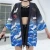 Import Cardigan bathrobe seven-minute sleeve harajuku and wind loose feather woven kimono sunscreen clothing from China