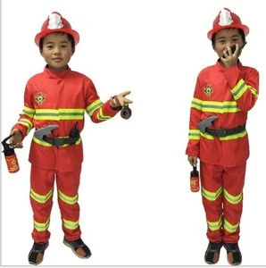 carnival fireman cosplay costume fireman uniform
