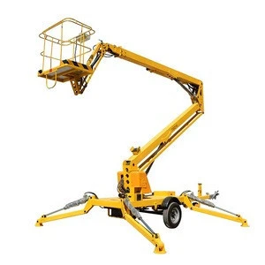 CE ISO IPAF Mobile electric diesel new used rental lease hire tractor crank arm articulated hydraulic boom lift For Painting