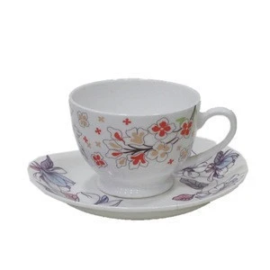 ceramic coffee Cups & Saucers Drinkware Type and Porcelain Ceramic Type tea cup sets