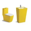 chaozhou sanitary ware factory yellow color bathroom suite