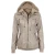 Import cheap price keep warm PU Leather Winter Women Jacket with Hoody Insert from China