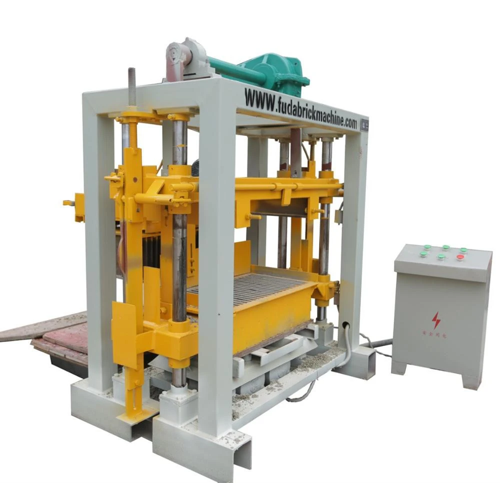 Cheap QT40-2 semi automatic Low price block making machine cement sand brick machine