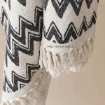 Cheap Wholesale Blankets Cotton Throw Blanket with Tassel Fringe, Christmas Custom Printed Blanket Throw