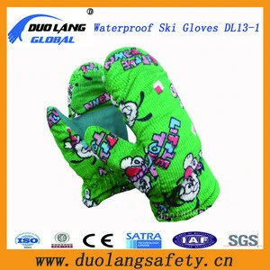 Childs/Kids Custom OEM Penguin Ski Mittens Gloves