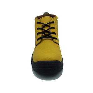Chile yellow pig skin lining safety shoes Zapatos De Seguridad