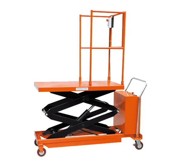 China 300-500 kg mini semi electric mobile folded hydraulic platform scissor lift table