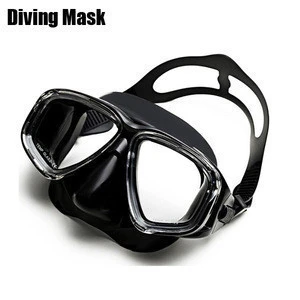 China Factory Adult low volume diving mask freedive mask 2 lens silicone diving mask