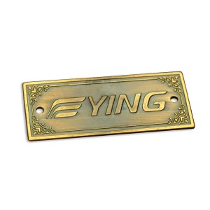China Factory Wholesale Customized Electroplated Etching Copper Brass/Bronze/Golden/Nickel Bar Signs