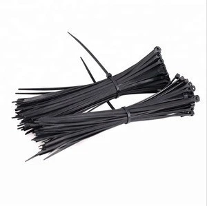 china high quality standard size black color reusable nylon cable tie