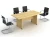 Import China manufacture meeting room conference desk negotiating table with Metal legs from China