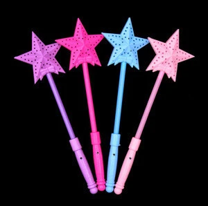 China Popular Light-up toys Five-pointed colorful Star LED Glow Toys Light Up Stick/Cheering Stick for Celebration
