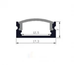 China Supplier extruded aluminum heatsink  led strip aluminum profile
