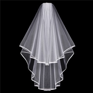 China supplier wholesale White Bride Veil With Comb For Hen Wedding Party