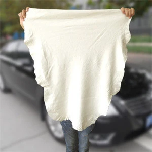 china wholesale  natural car clean product sheepskin chamois leather car washing towels absorbent drying car cleaning cloth