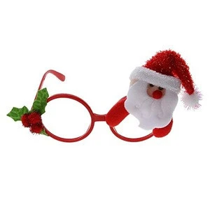 Christmas Santa Claus glass Eyeglass Costume Eye Frame Party Decor Gift Novelty Ornament Costume Accessory