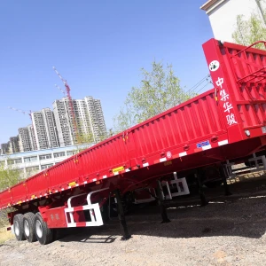 CIMC HUAJUN 40tons tipper truck trailer heavy duty long distances transport side dump semi trailer