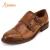 Import Classic Italian man leather Brogue Monk strap mens dress genuine leather shoes wholesale from China