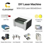 Cloudray CL09 Laser Engraving Machine DIY Parts Co2 Laser Engraving Machine 9060