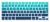 Import Colorful Gradient Spanish Language Keyboard Cover Silicone Skin For Macbook Air Pro 13" 15" 17" European Layout from China