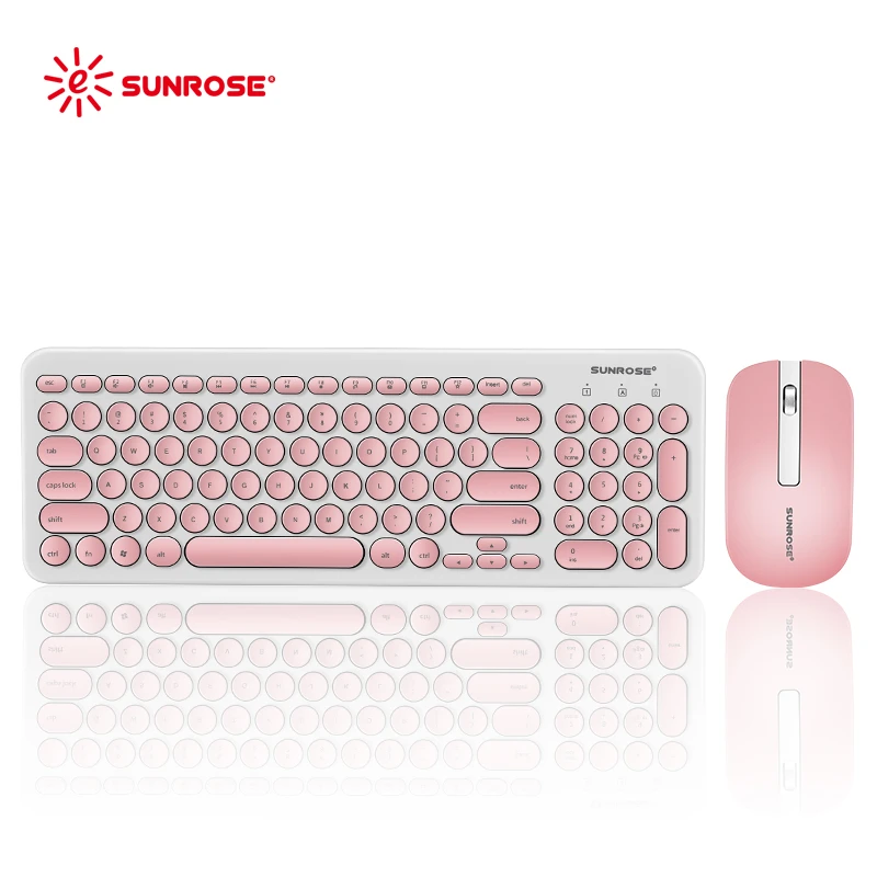 colorful PC Wireless Keyboard and Mouse Combo
