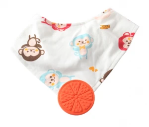 Colorful pure cotton  soft bandana bib baby drool saliva towels baby textile bibs silicone feeding saliva towel