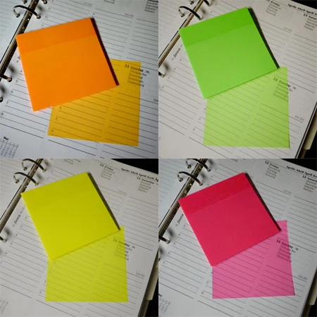 colorful transparent PET sticky note