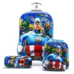 Colourful kids trolley bag big size cartoon school trolley bags
