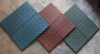 colourful square outdoor rubber floor tile for villa