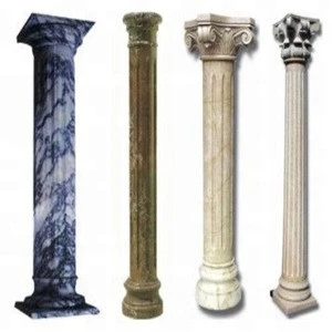 Column pillar mould, white marble columns