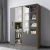 Combination bookcase Nordic style small house type glass door bookcase simple modern bookshelf
