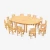 Import Combination fan-shaped desk Children study tables from China