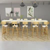 Commercial General Use furniture modern high bar table with wood top