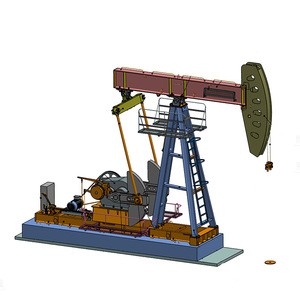 Contain workover rig and coil tubing sucker rod  beam  crank  balance hydraulic driven pumping unit