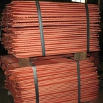 Copper Cathode ready for export markets.