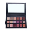 Cosmetics grade increditable richer and vibrant easy colored cardboard 18 makeup eye shadow