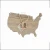 Import Countryside Great America Map Shape Wooden Decoration Plaque from China