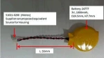 CR2477 1100mah with wires Lithium button cell battery 3.0V for smart meters and analysis