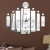 Import Craft 3d quartz acrylic sticker study digital mirror wall clock home decoration from China