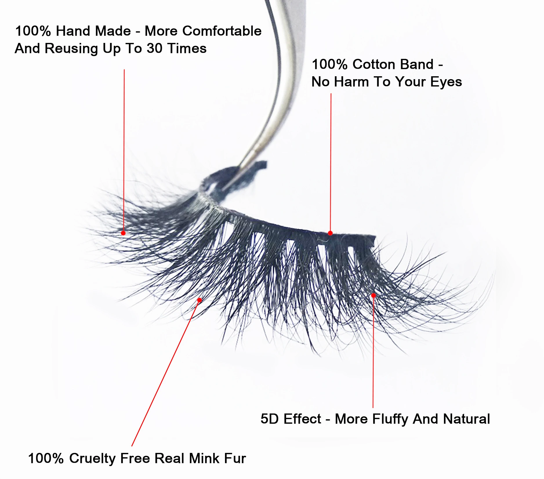 Cruelty free private label 100% real mink fur custom packaging box natural wispy 5d mink strip lashes 3d mink eyelashes