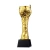 Import Crystal Award Trophy  Design Black Crystal Diamond Award Trophy With Gold Metal from China