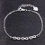 Crystal Rhinestone Smart Strand Round Braid Designs 8 Silver Bracelets