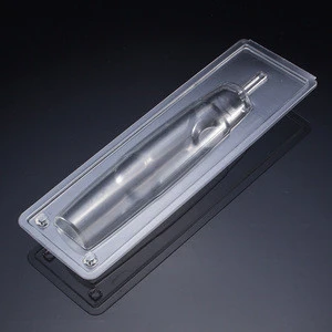 Custom cheap plastic capsule blister card clamshell packing tray vacuum forming slide blister clear packaging for pill lip balm