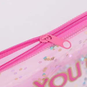 custom cute printed school zipper pencil pouch bag