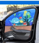 Custom Design Magnetic Cling Retractable Side Car Window Curtain Car Sunshades