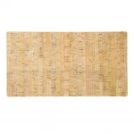 Custom eco-friendly cork leather gaming mouse pad mat with dual-sided desk pad large cork office laptop desk writing mat