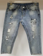 custom girls casual fashion  jeans with plus-size fur-trimmed womens jeans  pour femme