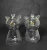 Import custom hand blown borosilicate glass adorable animal salt and pepper shaker from China